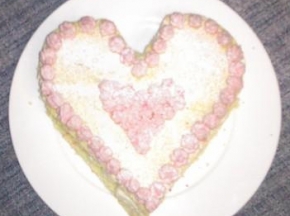 Cuore bianco e rosa
