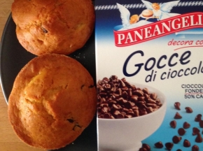 Muffins con gocce di cioccolato