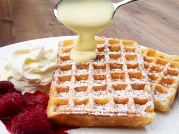 Preparare il waffle come da ricetta originale belga