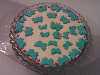 Torta cioccolato bianco e ricotta.