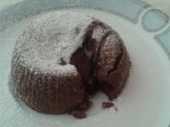 TORTINO CON CUORE DI CIOCCOLATO