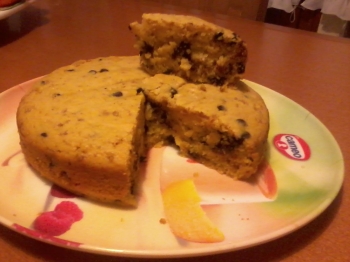 TORTA DI ZUCCA, AMARETTI, CIOCCOLATO, SENZA UOVA  DI   SACRE