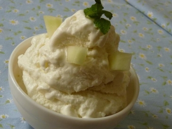 Gelato al melone giallo