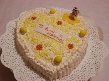 Torta  per 10° anniversario di matrimonio