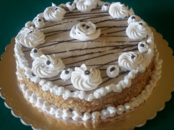 TORTA CON CREMA CHANTILLY AL CAFFE'