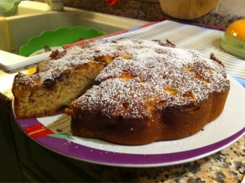 Torta di Mele e Mascarpone con Gocce di Cioccolato