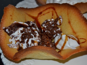 Cestini di cialda al gelato