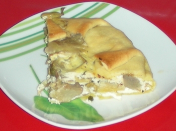 torta di carciofi fumè