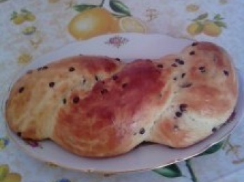 treccione con gocce di cioccolato