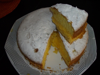 TORTA ALL'ARANCIA CON CREMA ALL'ARANCIA