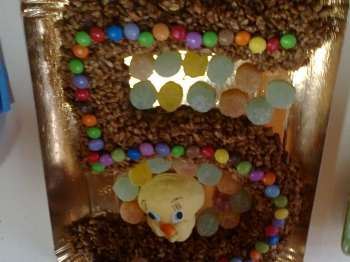 torta di mars a forma di 5