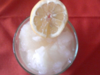 granita al limone