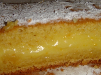 torta sofficissima all'arancia con crema all'arancia 