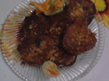 polpettine con fiori di zucchine e philadelphia