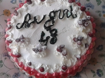 Torta panna e fragoline