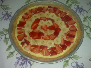 Crostata fragole e banane