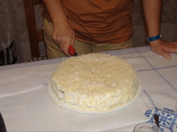 mimosa con crema chantilly al maraschino