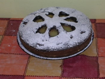 torta di pere e cioccolato