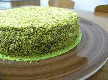 TORTA AL PISTACCHIO E NUTELLA