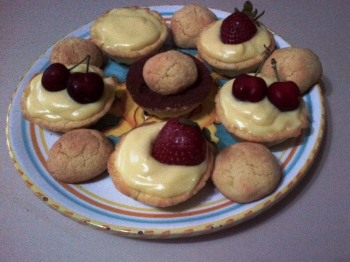 Crostatine e biscotti con farina di riso