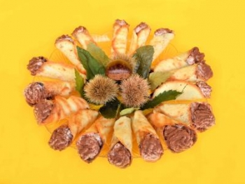 Cialde alla crema di castagne