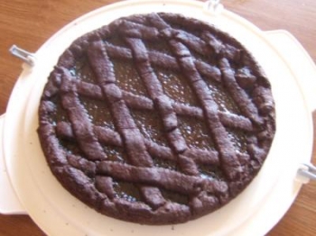 crostata con marmellata di pere e cannella