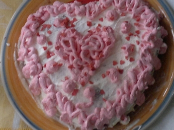 Torta cuore rosso