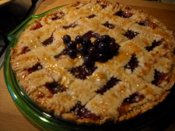 Crostata con uva fragola