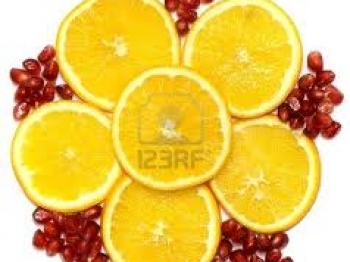 Mattonella al limone e melograno