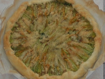 torta di zucchine e fiori superleggera