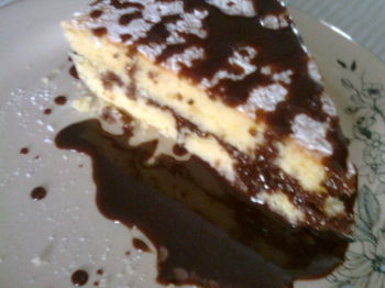 Dolce di ricotta al microonde con crema di Nutella