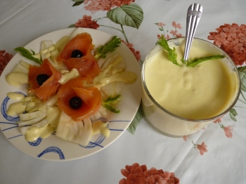 INSALATA DI FINOCCHI E SALMONE