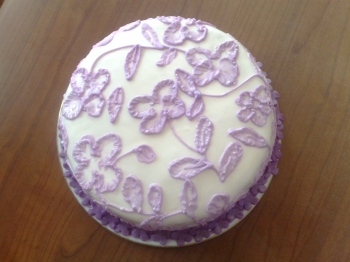 Torta con brush embroidery