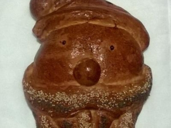 PANE TRECCIA (O BABBO NATALE?) MORBIDO AL LATTE