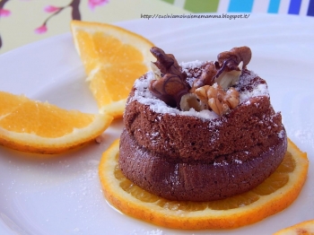 Tortine con cuore di cioccolato