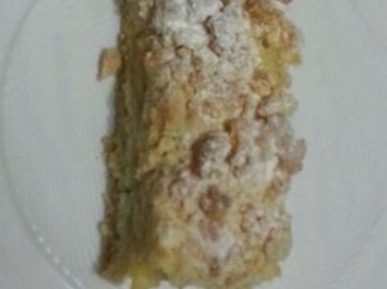 Torta sbriciolata di mele e cannella.