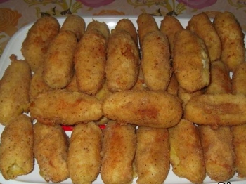 Crocchè di patate con cuore filante di mozzarella