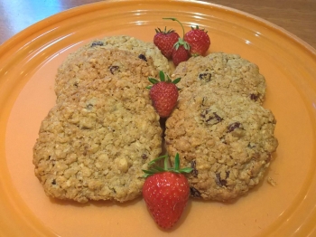 Biscotti speziati con avena e noci