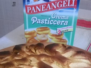 torta di mele con crema