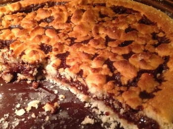 sbriciolata di crema spalmabile alle nocciole