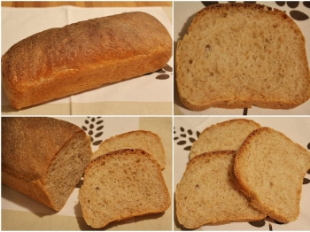 Pane semintegrale in cassetta