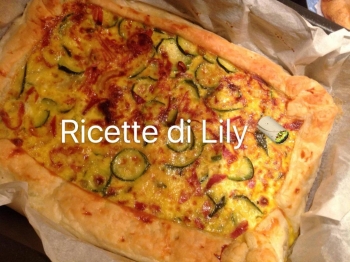 QUICHE di ZUCCHINE E PROSCIUTTO COTTO