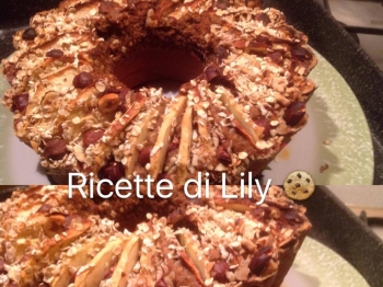 CIAMBELLONE CON MELE, NOCCIOLE E AVENA