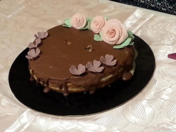Torta con gelato al pistacchio homemade