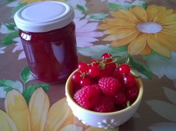marmellata di lamponi e ribes