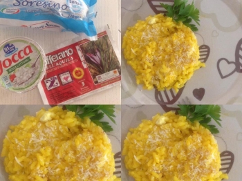 RISOTTO AL SALTO CON ZAFFERANO