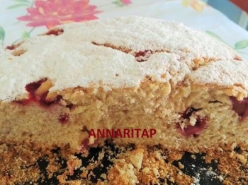 Torta simil paradiso leggera (senza burro e latte) con fragole