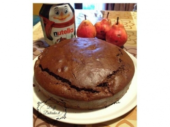 Torta Nutella e pere