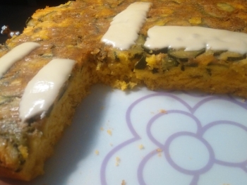 Torta di zucchine rovesciata salata