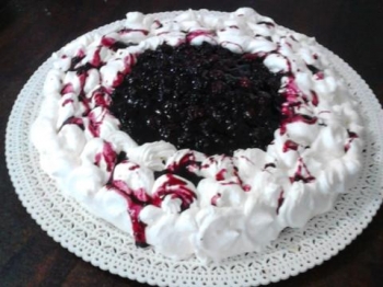 Torta di more e panna